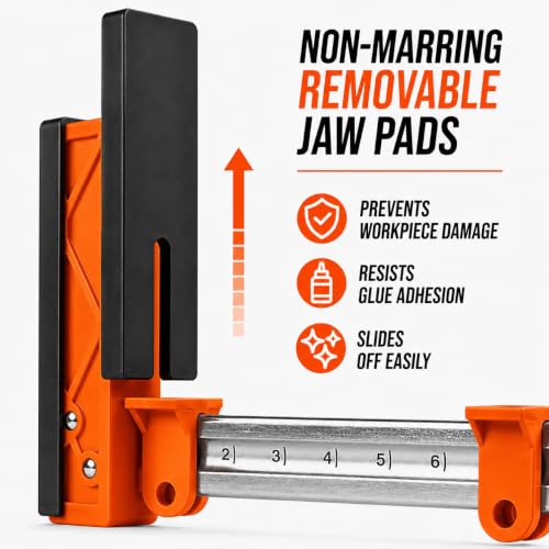 WEN 50-Inch 2000-Pound Parallel Jaw Clamp and Spreader Set, Two-Pack (CLP502) - size: 50-Inch Clamps, Two Pack