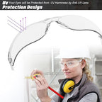 Salfboy Clear Safety Glasses Bulk，ANSI Z87.1 Scratch Resistant Eyewear - color: Colorful