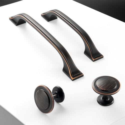 Oil Rubbed Bronze Cabinet Pulls 3-3/4 Inch Drawer Pull 10 Pack 8222 - color: Oil Rubbed Bronze, size: 3-3/4 Inches, style: 10 Pack Arch Pull