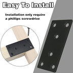 35‑Pack Flat Metal Brackets, 3.12" 304 Stainless Steel Brackets - size: 35PCS-3.15'' Flat Plates