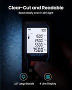 MILESEEY Laser Measure, Laser Measuring Tool with Angle Sensor