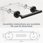 FORIOUS Toilet Paper Holder and Towel Ring Set, Bathroom Accessories Set - color: Matte Black & Brushed Gold