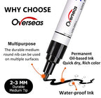 Overseas Purple Paint Pens Permanent Markers, 2 Oil Based Paint Makrers - color: Purple