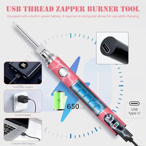 Linglong Xin Digital Cable tie Burning Pen(Blue) - color: Blue