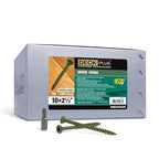 Deck Plus Deck Screws, #10 x 2-1/2in, 2000 Pack, Green - color: Green, size: #10 x 2-1/2", style: 2000 pcs