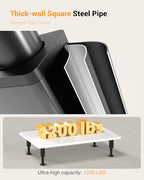 Furniture Legs 4 Pcs, Adjustable Metal Replacement Feet, 7.2-12.5 in - size: 7.2-12.5 inch