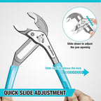 DURATECH 12-Inch Water Pump Pliers, Quick-Adjust Groove Joint Pliers - style: 12"