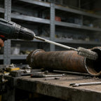 50 in Flexible Rods Pipe Cleaning Wire Brush for Drills