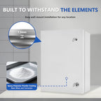 Outdoor Electrical Box 28x20x10 NEMA 4X IP66 Waterproof Box - size: 28 x 20 x 10''