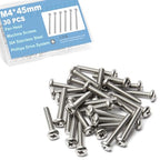 M4x45mm Machine Screws Pan Phillips Cross for Furniture Repairs 3D Printer - size: M4x45mm