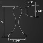 Solid Mental Magnetic Door Stop, Wall Mounted, Bronze - color: 1PC Bronze