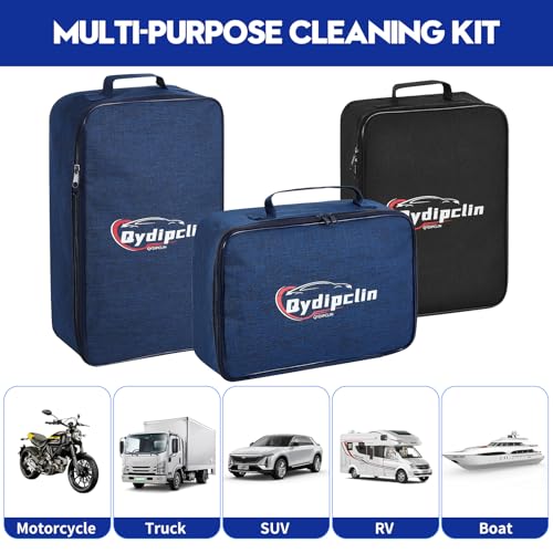 Qydipclin 34Pcs Car Detailing Kit, Car Detailing Brush Set, Car Wash Cleaning Kit, Car Detailing Brushes, Professional Car Care Kit for Interior Exterior Wheels, Blue - size: 34pcs