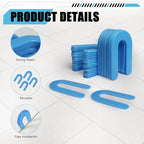 400 Horseshoe Tile Spacers, 1/16-Inch U-Shaped Plastic Spacers for Tile Leveling System Floor Wall Tile Installation - size: 1/16"-400 Pcs