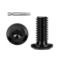 15 PCS 5/16"-18 x 5/8" Flat Head Socket Cap Screws Bolts, Flat Round Head Furniture Allen Bolts, Stainless Steel 304, Full Thread, Black Coating, Screwdriver Bit Included - size: 5/16"-18 x 5/8"