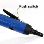 Mini Air Random Orbital Sander, 22000 RPM Pneumatic Polisher with 3 Pads - color: Blue