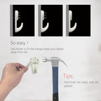 Picture Hanging Kit， No Damage Wall Hangers for Frame，68pcs Invisible Nails for Concrete， Hardwall and Cement Wall (Mix) - size: Assorted Sizes