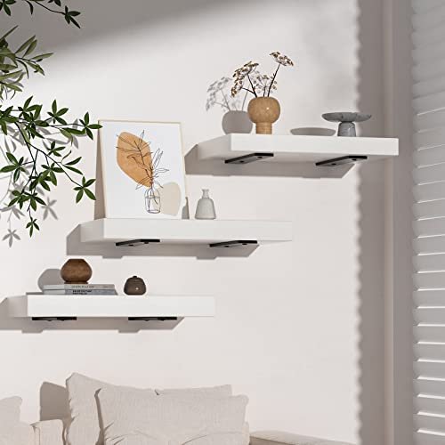 Starunder 8 Inch Floating Shelf Brackets,8 Pack L‑Shape Shelf Supports - size: 8 Inch