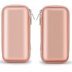 iMangoo Travel Essential Electronics Organizer Charger Case Carrying Pouch - color: Rose Gold, size: Small