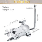 L-Rod Cowbells Cymbal Clamp, Heavy-Duty Cowbell Extension Arm Clip