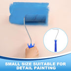 Leumoi 48 Pcs 4 Inch Mini Paint Roller Frame Threaded Grip Handle, Blue - color: Blue