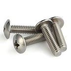 Mellewell #8-32 x 3/8" Truss Head Machine Screws, Full Thread, 18-8 Stainless Steel, Quantity 100 - color: Silver, size: #8-32 x 3/8"