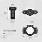 TUSITA Lock 360 Base - Motorcycle Handlebar Clamp - size: Handlebar Clamp