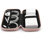 iMangoo Travel Essential Electronics Organizer Charger Case Carrying Pouch - color: Rose Gold, size: Small