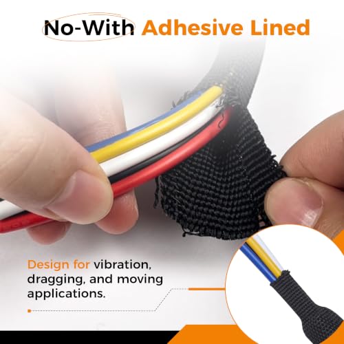 2:1 Ratio Automotive Heat Shrink Braided Sleeving 1/2''-35ft - size: 1/2"-35ft