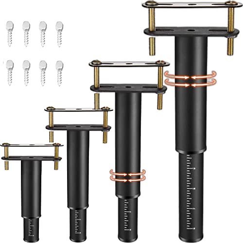 7-12.5.5in Bed Support Legs for Bed Frame Support,Slat Support 4PC - size: 4pcs (7-12.5 in Adjustable)
