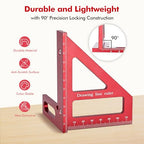 Mini 3D Multi Angle Measuring Ruler, Precision Carpenter Square