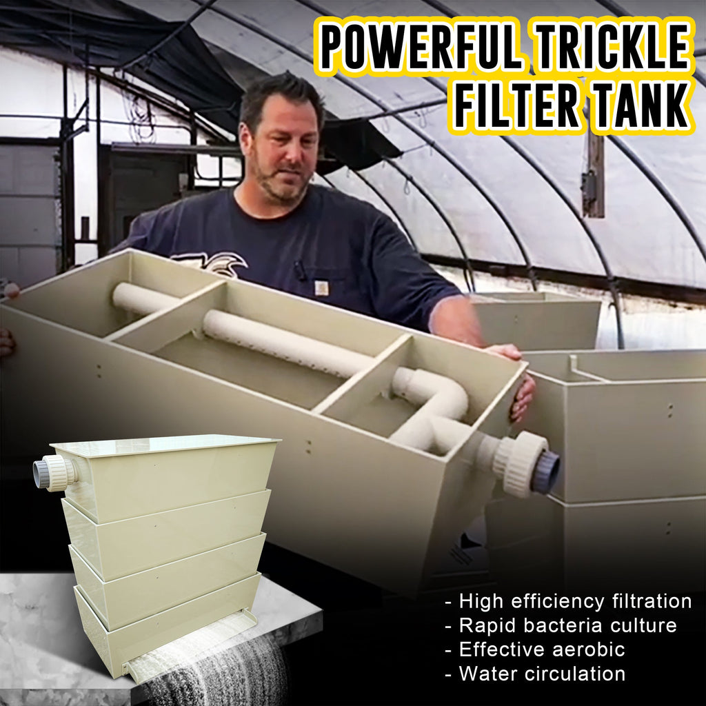 Fish Pond Bakki Shower Trickle Filter Drip Box Filters Ponds Up To 6,720 Gallons At 7500 Gallons Per Hour (GPH)