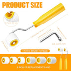 Honeydak 8 Pack Mini Paint Roller with Replacement Heads, 0.8 Inch,1.2 Inch - size: 0.8 Inch,1.2 Inch