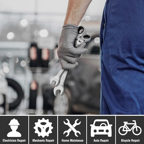 DURATECH 9/16" Flex-Head Ratcheting Combination Wrench - style: 9/16"
