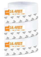 49.2 Ft Weather Stripping Door Seal Strip Tape,Silicone Door Draft Stopper,Self Adhesive Shower Door Bottom Seal, Door Insulation Strip for Door Frame Windows and Glass Gaps (Transparent, 35mm) - size: 1.4 in x 49.2 ft