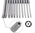 aiyun 11Piece Star Screwdriver Bit Set Shark Vacuum Security (75mm Length) - size: 75mm Length (T6-T40)