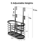 YIGII Hair Tool Organizer, Cabinet Door Storage Basket, Bathroom, Black - color: Black