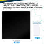 Sosation 6 Pack Ceiling Cover Plate Wall Hole Cover, Black, 7 Inch - color: Black, size: 7 Inch