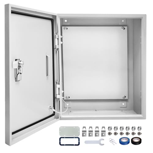 Electrical Junction Box 24x24x8, NEMA 4X IP66 Steel Enclosure Box - size: 24 x 24 x 8''