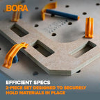 BORA Centipede Quick Clamps Set, 4-Piece Clamp Accessory CA0304 - size: 4-Piece Set