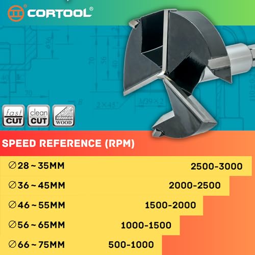 Forstner Drill Bit 1 Inch, Triple-Flute Carbide Tipped Forstner Bit for Hard Wood, Soft Wood, Veneered Plywood, Plastic, Drilling Hole Saw Woodworking Hinge Cutter Tool - style: 1 Inch