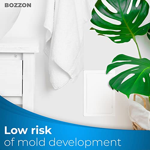 BOZZON Access Panel for Drywall - 4 x 6 in - Wall Hole Cover - Access Door - Plumbing Access Panel for Drywall - Heavy Durable Plastic White - size: 4 x 6