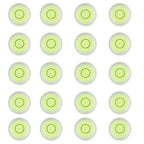 JYK Bubble Level 8x5.5mm 20pcs, Mini Circular Spirit Levels for Leveling Camera Tripod Telescope Workshop Turntable