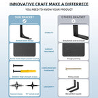 12"x 7"Shelf Bracket ,L Shelf Brackets,max Load 300lbs, Vertical Angle, Premium Alloy Metal Heavy Duty Shelf Bracket, high Strength Mounting Hardware , countertop Support, Pack of 4. (12INCH x 7INCH) - size: 12 INCH x 7 INCH (L Beam)