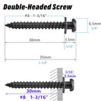 50Pcs Drywall Balck 4-in-1 Bear Claw Double Headed Picture Hangers - size: Black Zinc
