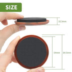 Furniture Sliders for Carpet 8 PCS - 2 1/2" Brown Coffee - size: 8 PCS 2 1/2 inch Brown Coffee