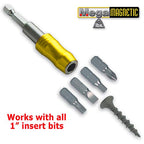 IVY Classic 44628 1/4 x 3" Mega-Magnetic Bit Holder, Impact Plus, 1/Card - size: 3" Bit Holder, 1-Card