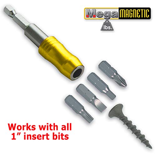 IVY Classic 44628 1/4 x 3" Mega-Magnetic Bit Holder, Impact Plus, 1/Card - size: 3" Bit Holder, 1-Card