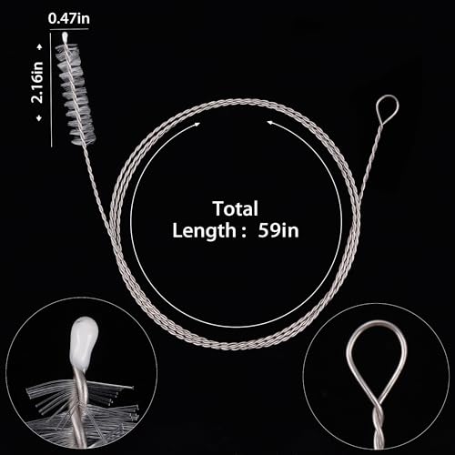Mygeromon Flexible Drain Brush Extra Long Nylon Cleaner 59 Inches 1 PCS - color: 1 Pcs