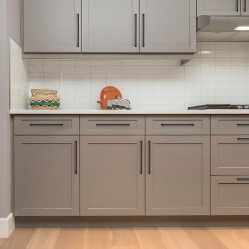 Ravinte Matte Black Square & Solid Cabinet Handles,10 Inch,15 Pack - size: 10 Inch Hole Center