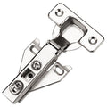 Probrico 25 Pairs（50 Pack） Kitchen Cabinet Hinges for Face Frame Cabinet, Concealed Cabinet Hinges Brushed Satin Nickel with Mounting Screws - size: 25 Pairs